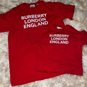 Matching Burberry Tops for boys